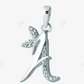 Sterling Silver Moissanite Diamond A Initial Letter Pendant hip hop jewelry CustomDiamJewel