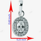 Sterling Silver Oval Shape Halo Moissanite Pendant hip hop jewelry CustomDiamJewel