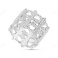 925 Sterling Silver Moissanite Diamond Cross Ring For Men hip hop jewelry CustomDiamJewel