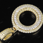 1.5" 1.6 CTW 10K Two Tone Gold Diamond Custom Initial 'O' Letter Pendant CustomDiamJewel