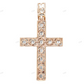 Handmade Cluster Moissanite Cross Pendant hip hop jewelry CustomDiamJewel