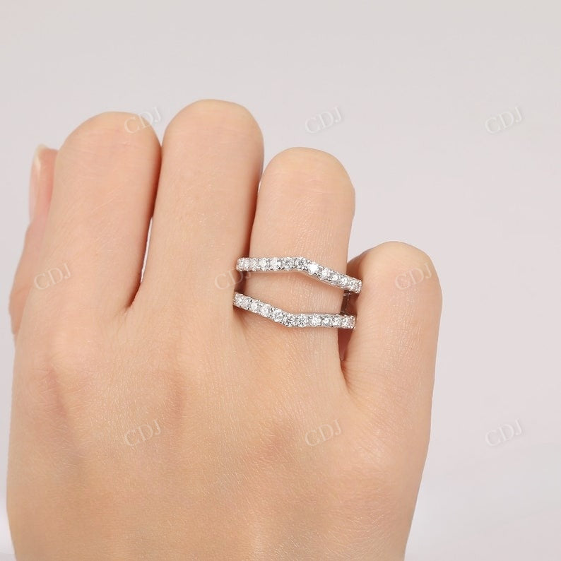 0.25CTW Enhancer Guard Natural Diamond Wedding Band  customdiamjewel   