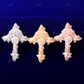 Hip Hop Two Tone Antique Design Cross Pendant hip hop jewelry CustomDiamJewel