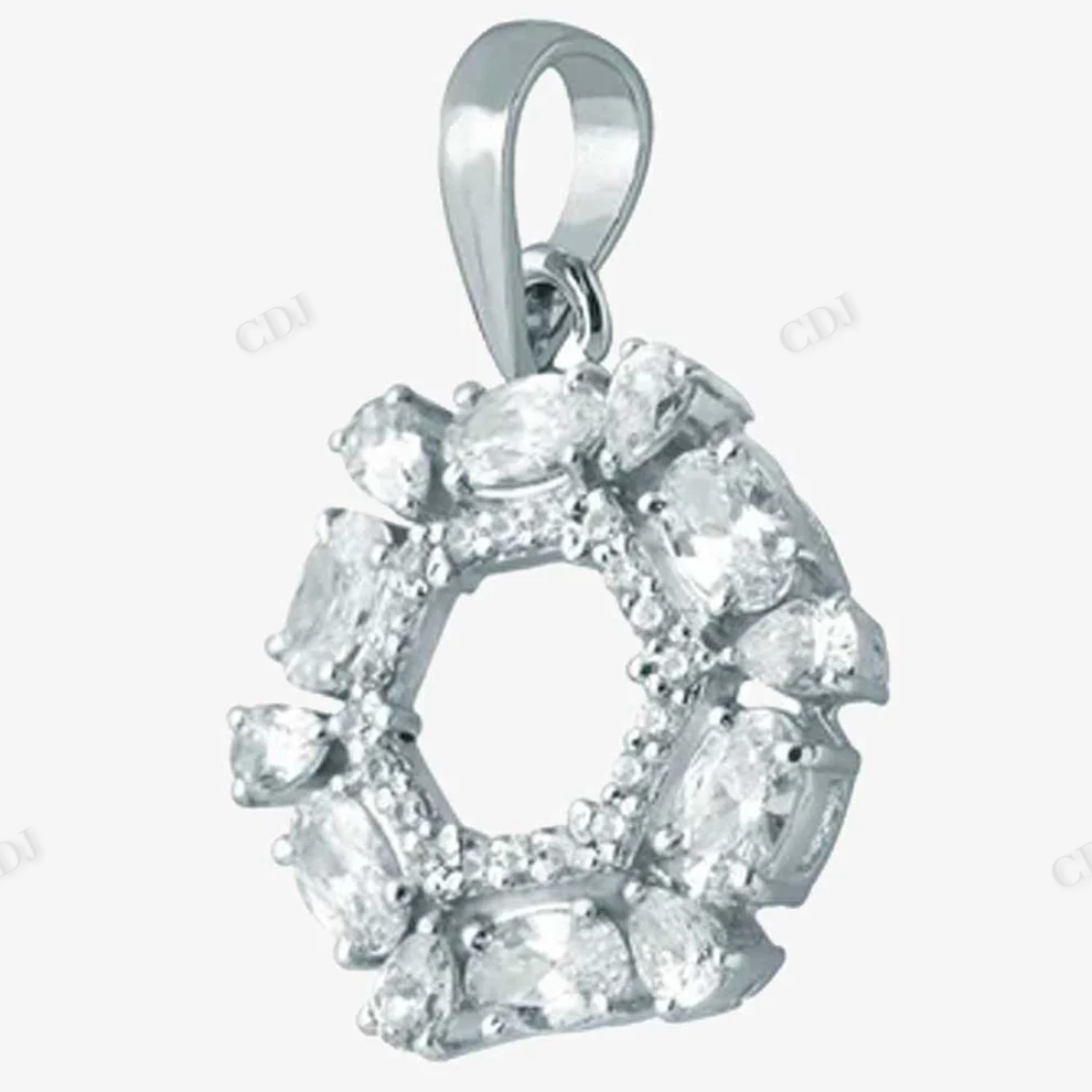 Sterling Silver Hexagon Shape Pendant hip hop jewelry CustomDiamJewel