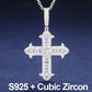 Baguette Cross Real Natural Diamond Pendant In 10K Gold hip hop jewelry CustomDiamJewel