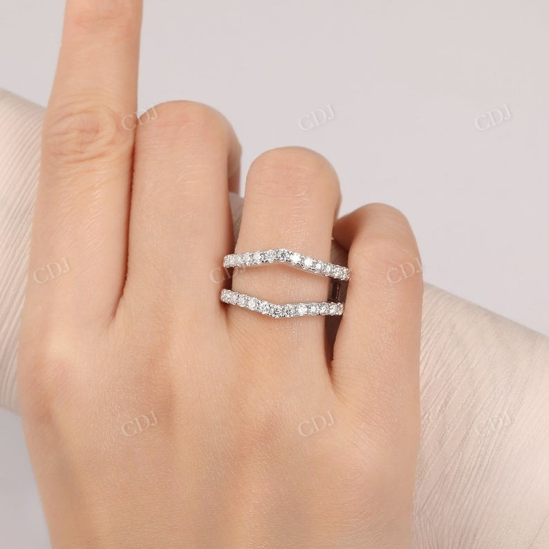 Lab Grown Diamond Enhancer Guard Wedding Band customdiamjewel