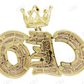 Hip Hop 925 Silver Baguette Diamond CEO King Crown Pendant hip hop jewelry CustomDiamJewel