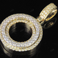1.5" 1.6 CTW 10K Two Tone Gold Diamond Custom Initial 'O' Letter Pendant CustomDiamJewel