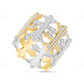 925 Sterling Silver Moissanite Diamond Cross Ring For Men hip hop jewelry CustomDiamJewel