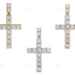Handmade Cluster Moissanite Cross Pendant hip hop jewelry CustomDiamJewel