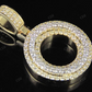 1.5" 1.6 CTW 10K Two Tone Gold Diamond Custom Initial 'O' Letter Pendant CustomDiamJewel