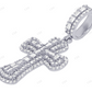 1.5 Inch Lab Grown Diamond 10K Gold Cross Pendant Hip Hop Pendent customdiamjewel