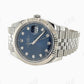 Blue Dial Stainless Steel Rolex Watch customdiamjewel