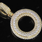 1.5" 1.6 CTW 10K Two Tone Gold Diamond Custom Initial 'O' Letter Pendant CustomDiamJewel