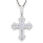Baguette Cross Real Natural Diamond Pendant In 10K Gold hip hop jewelry CustomDiamJewel