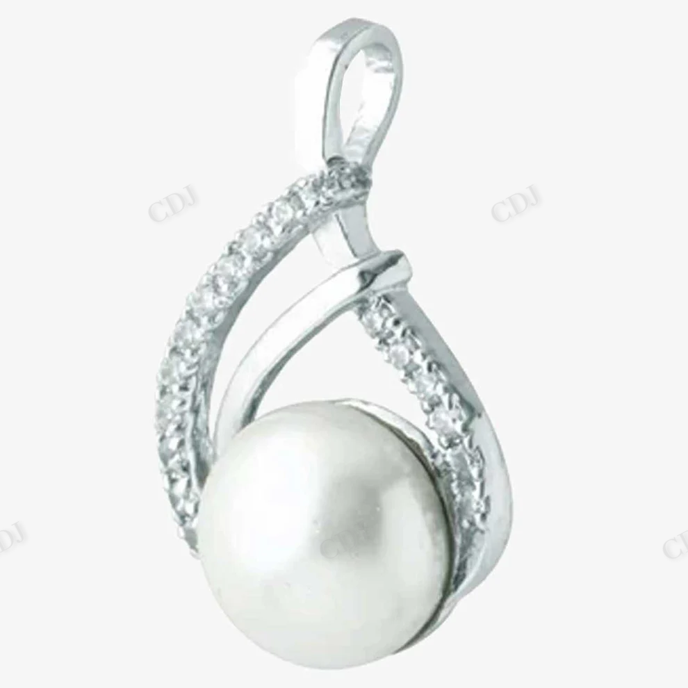 Sterling Silver Pear Shape Moissanite Pendant hip hop jewelry CustomDiamJewel