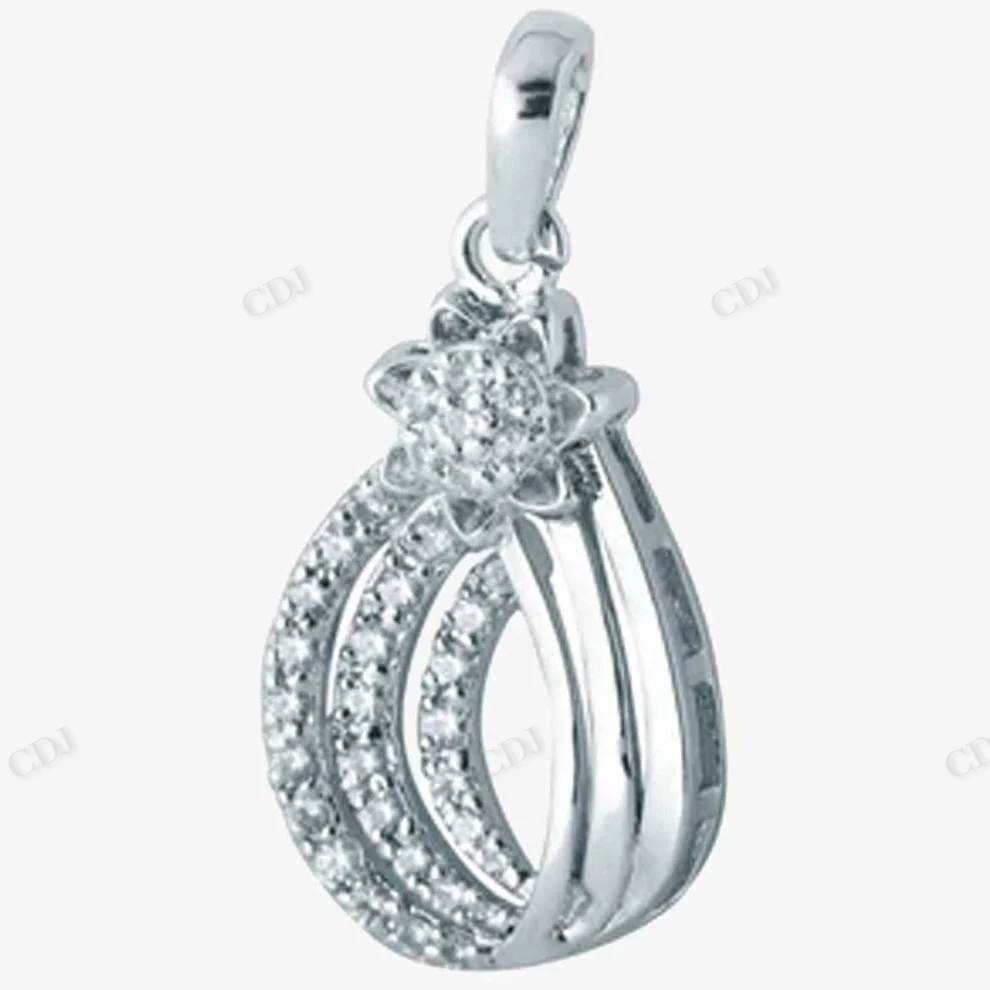 Sterling Silver Moissanite Charm Pendant hip hop jewelry CustomDiamJewel