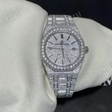 AP VVS Moissaite Fully Iced Out Hip Hop Diamond Watch customdiamjewel