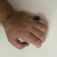 Silver Tiger's Eye Mens Signet Ring  customdiamjewel   