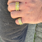 Canary Moissanite Hip Hop Ring  customdiamjewel   