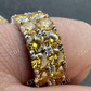 Canary Moissanite Hip Hop Ring  customdiamjewel   