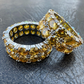 Canary Moissanite Hip Hop Ring  customdiamjewel   