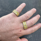 Canary Moissanite Hip Hop Ring  customdiamjewel   