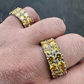Canary Moissanite Hip Hop Ring  customdiamjewel   