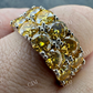 Canary Moissanite Hip Hop Ring  customdiamjewel   