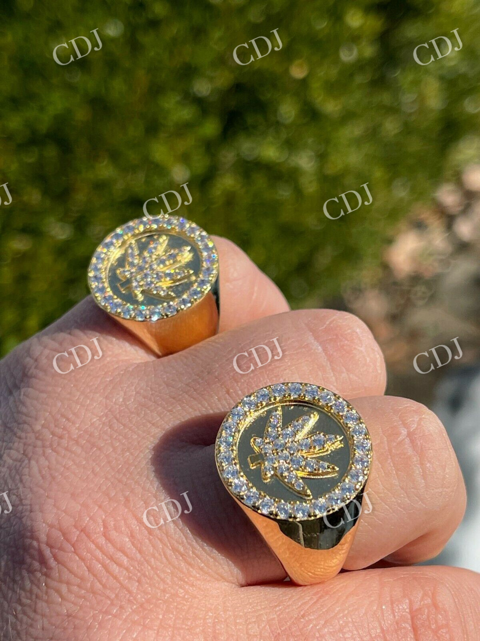 Vintage style Leaf Diamond Ring  customdiamjewel   