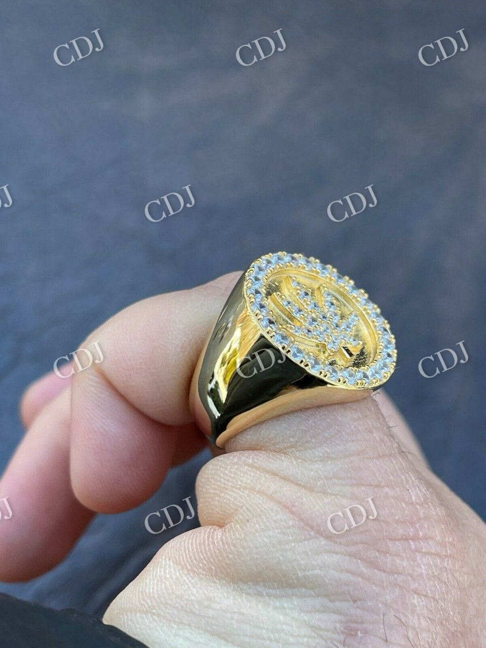 Vintage style Leaf Diamond Ring  customdiamjewel   