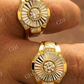 Two Tone Solitaire Diamond Ring  customdiamjewel   