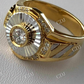 Two Tone Solitaire Diamond Ring  customdiamjewel   
