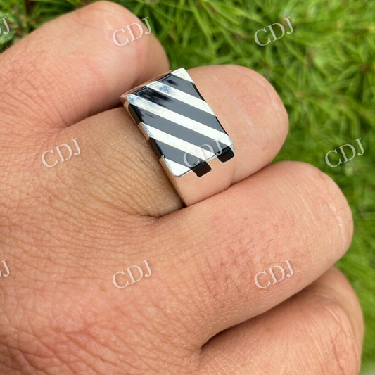 14K Solid Gold Men's Ring  customdiamjewel   