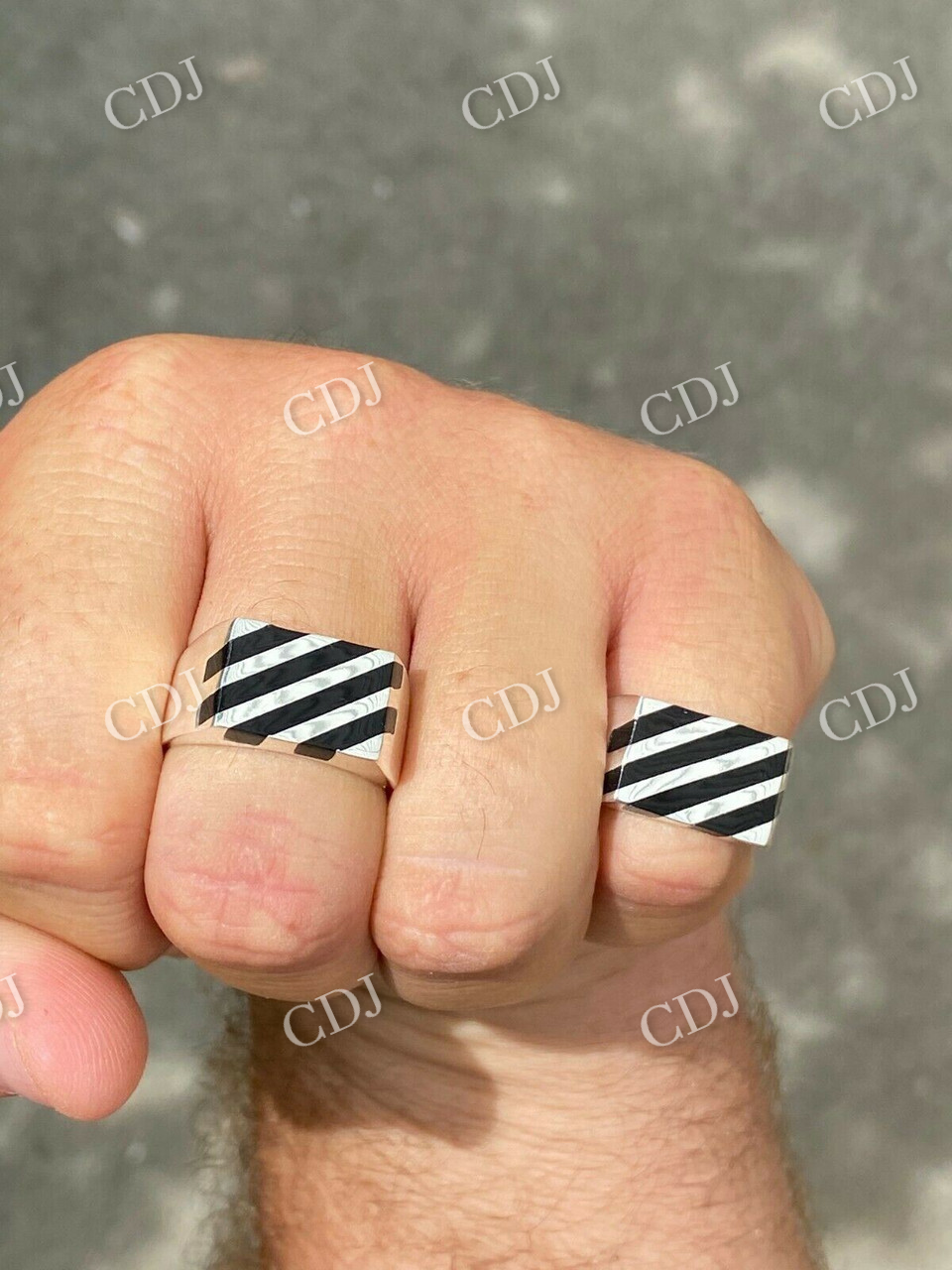 14K Solid Gold Men's Ring  customdiamjewel   