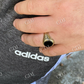 14K Solid Gold Black Onyx Ring  customdiamjewel   