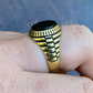 14K Solid Gold Black Onyx Ring  customdiamjewel   