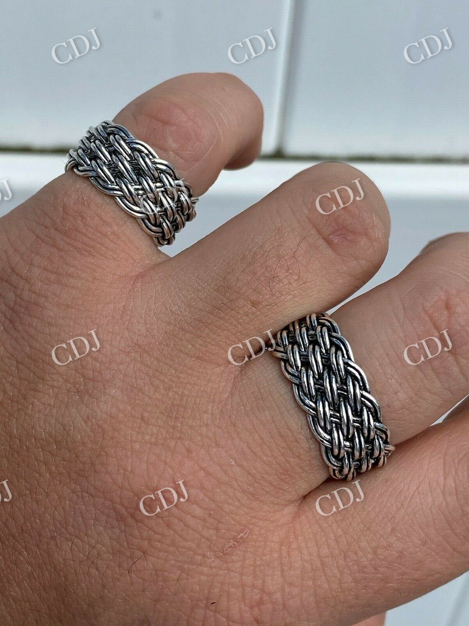 Weave Wedding Band  customdiamjewel   