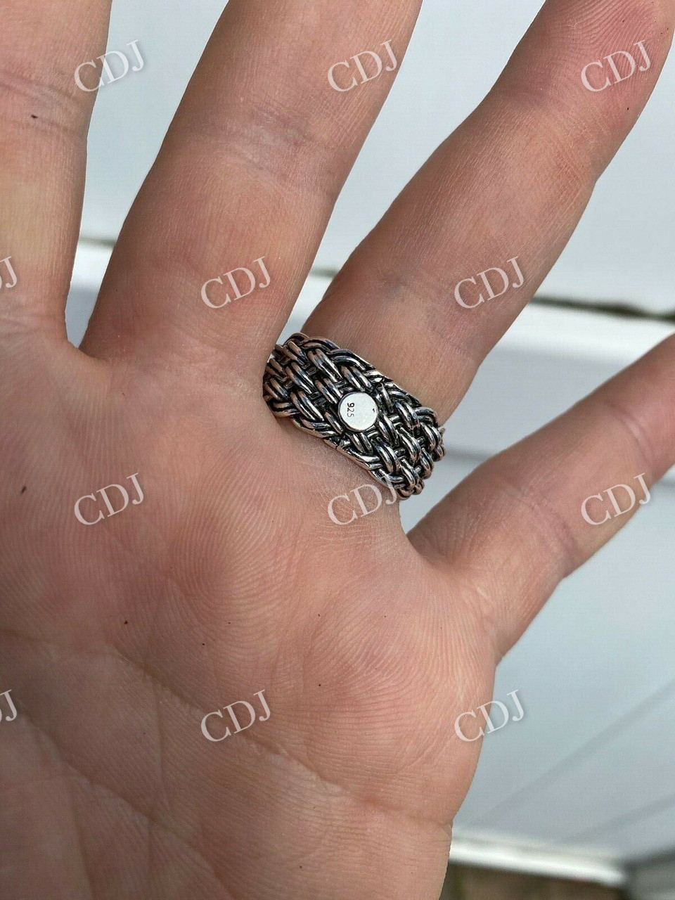 Weave Wedding Band  customdiamjewel   