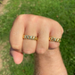 14k Gold Men's Ladies Wedding Cuban Link Ring  customdiamjewel   