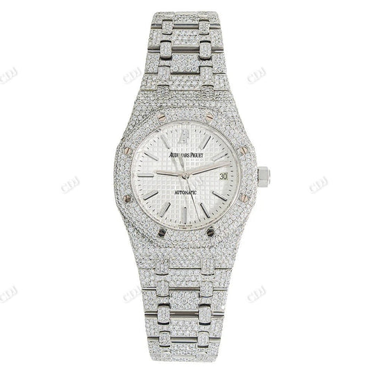 AP Fully Iced Out Moissanite Diamond Watch customdiamjewel