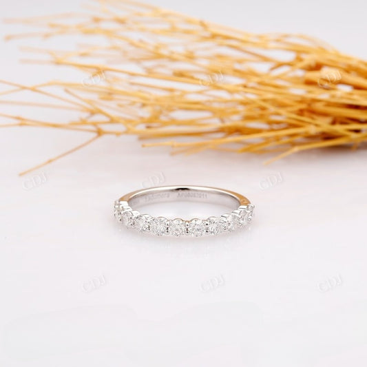 0.62CTW Lab Grown Diamond Half Eternity Wedding Band  customdiamjewel   