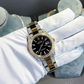 Customized Small Bezel Yellow White Moissanite Watch customdiamjewel