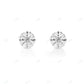 Colorless Round Shape Diamond White Gold Earrings hip hop jewelry CustomDiamJewel