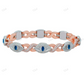 Infinity Evil Eye Diamond Two Tone Bracelet hip hop jewelry CustomDiamJewel