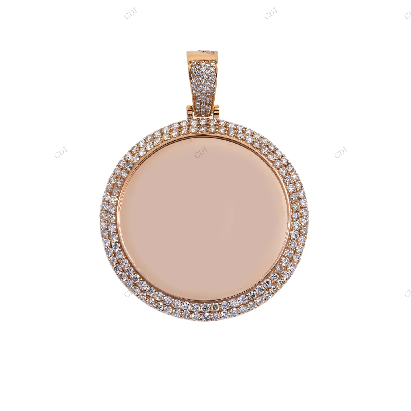 2.65 CTW Round Memory Pendant hip hop jewelry CustomDiamJewel