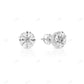 Colorless Round Shape Diamond White Gold Earrings hip hop jewelry CustomDiamJewel