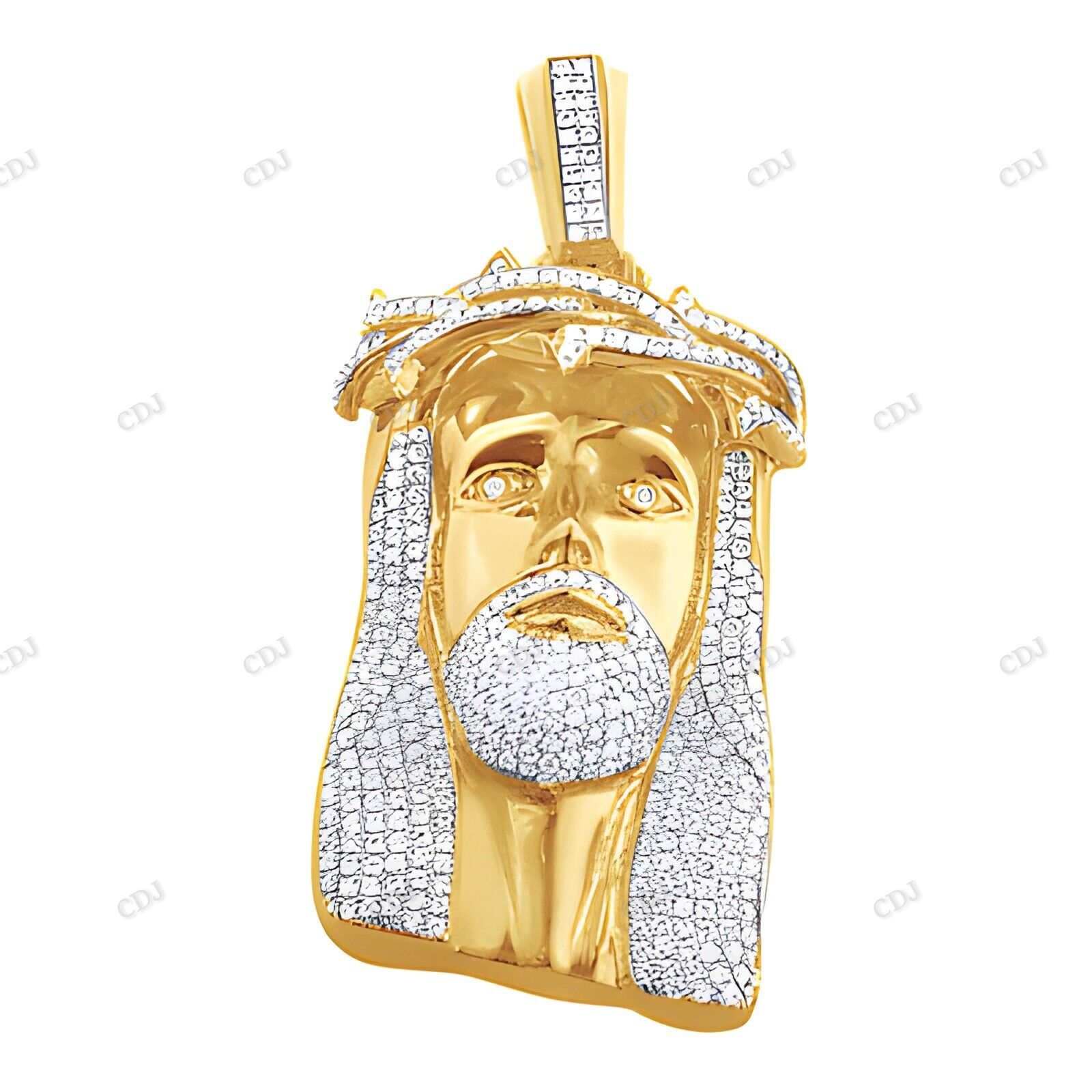 Hip Hop Sterling Silver Jesus Face Pendant hip hop jewelry CustomDiamJewel