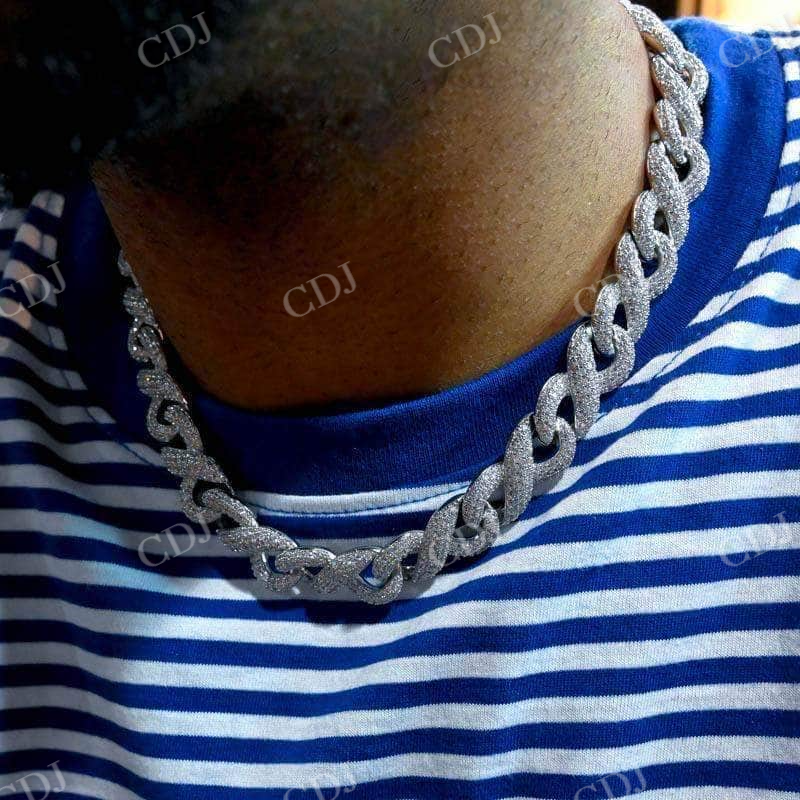 Infinity Cuban Chain In Gold For Men  customdiamjewel   