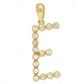 1" 0.20 CTW 10K Gold Natural Diamond Initial E Pendant CustomDiamJewel